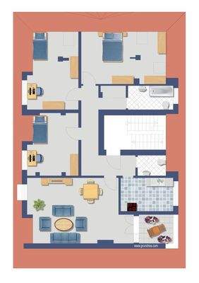 Visualisierter Grundriss