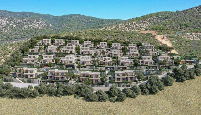 Real Estate with Sea Views and Gardens in Bodrum Konacık