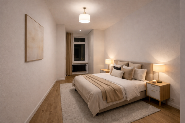 Einrichtung Schlafzimmer. Beispiel