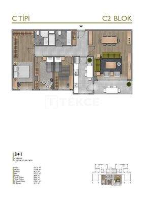 Apartments with Balconies in a Family Complex in Basaksehir