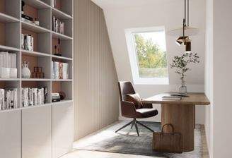 Arbeitszimmer - visualisiert