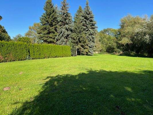 Blick auf das Grundstück