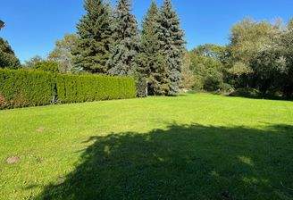 Blick auf das Grundstück