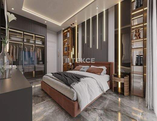 Spacious Sea-View Apartments Within a Complex in Oba Alanya