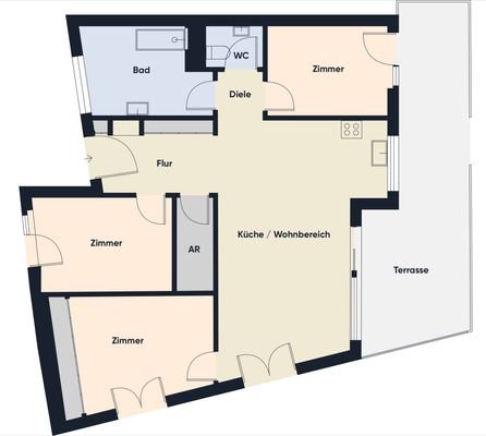 Grundrissplan ohne Maßstab
