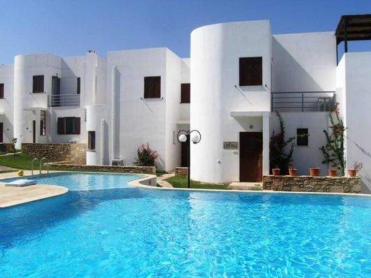 Kreta, Ag. Paraskevi: Tolle Wohnung in schöner Anlage mit Meerblick zu verkaufen