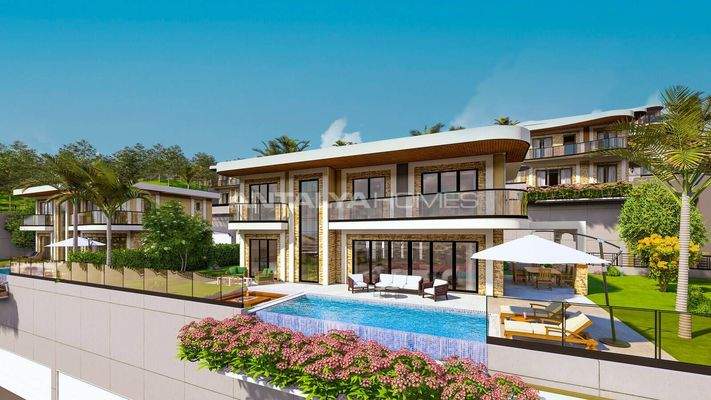 Sea View Houses with Smart Home Systems in Alanya Kargıcak