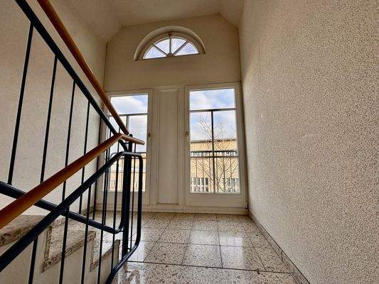 Ein Blick ins Treppenhaus 