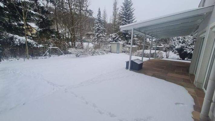 Ein Garten kann auch im Winter von Vorteil sein!