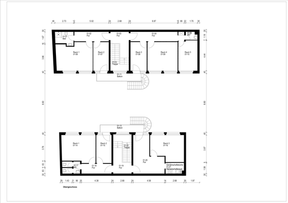 Grundriss Obergeschoss 
