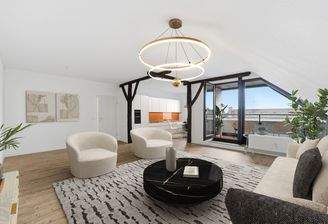 Wohnzimmer möbliert 