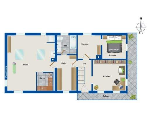 Grundriss Obergeschoss