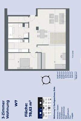 Grundriss Wohnung 7