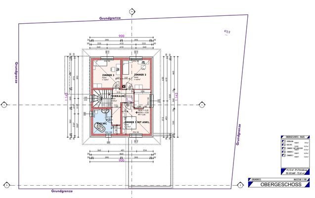 Plan Obergeschoss