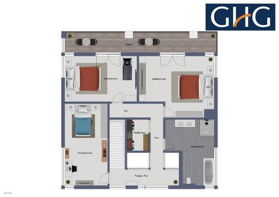 Grundriss Obergeschoss