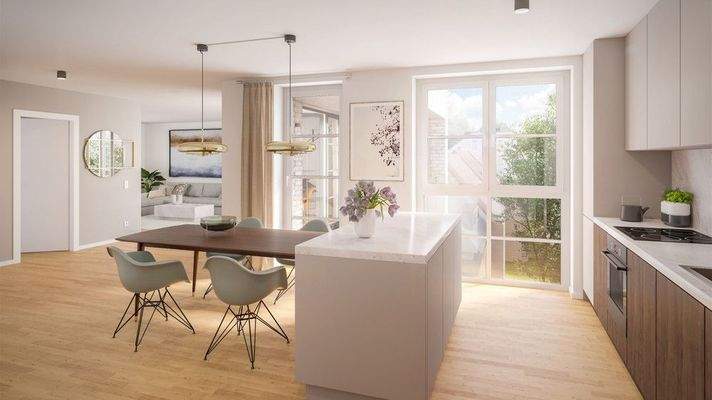 KÜCHE/ WOHN-/ESSBEREICH 