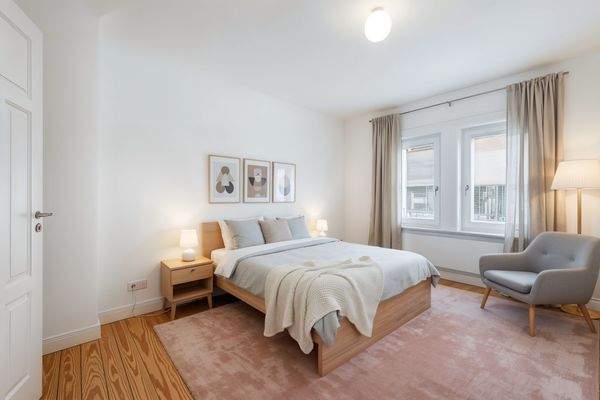 Schlafzimmer im DG - Möblierung visualisiert