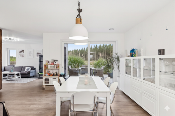 Essbereich - Bepflanzung mit KI visualisiert