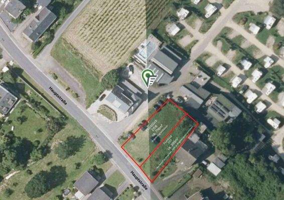 _Baugrundst. Wehlen_Grundstücksverlauf_Luftbild