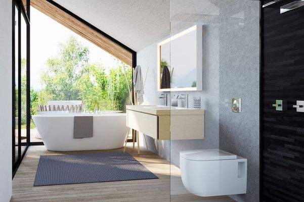 Das Bad en suite im Masterbereich - Visualisierung