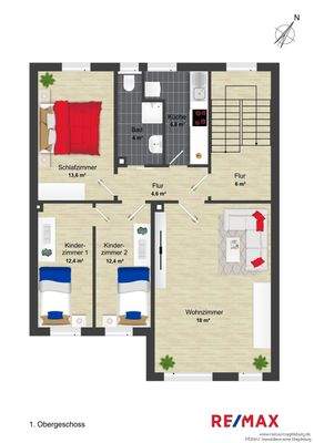 Grundriss 1.Obergeschoss