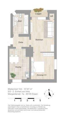 Grundriss Wohnung