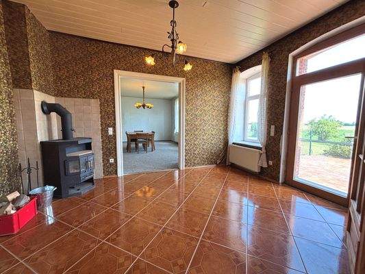 Wohnbereich mit Kamin