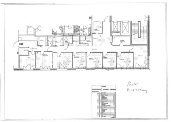 Grundriss Muster Einrichtung