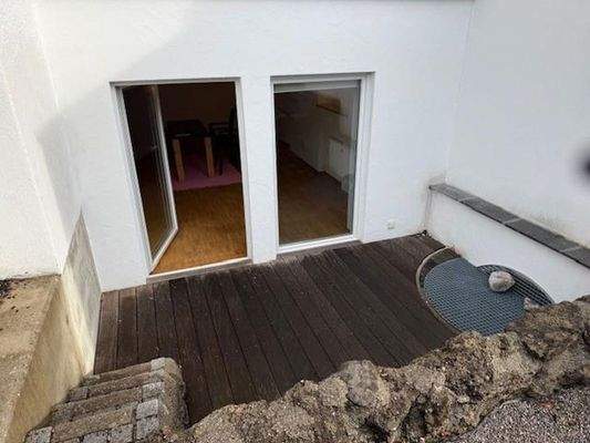 Blick von Süd-Terrasse zu Wo-Z