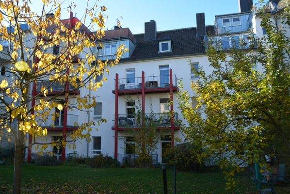 Hintere Ansicht des Hauses