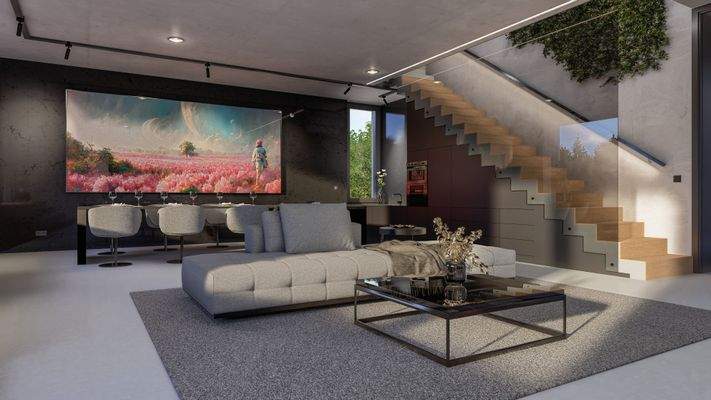 Wohnen und Essen-Architektenvilla