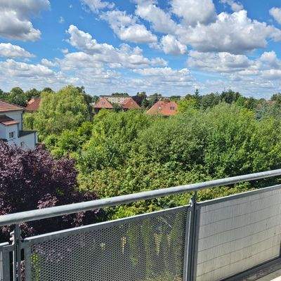 grüne Aussicht Balkon