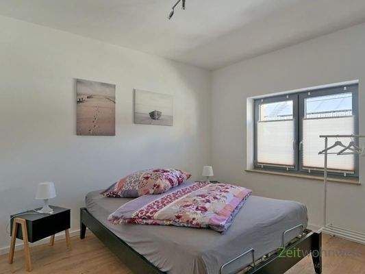 Blick ins Schlafzimmer