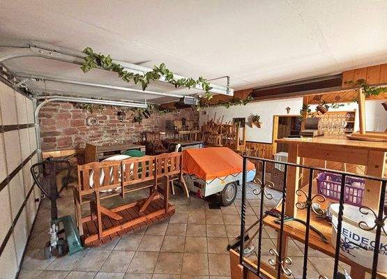 Garage in der Scheune