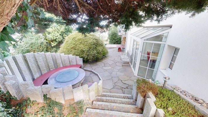 Grillplatz und Wintergarten