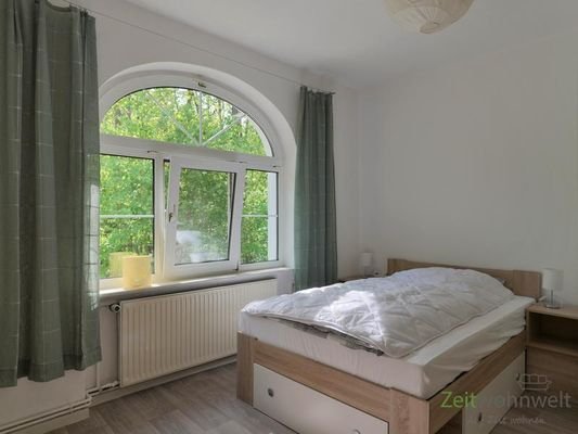 Blick ins Schlafzimmer