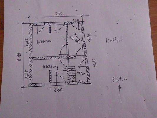 Keller mit Wohnraum und Gäste WC