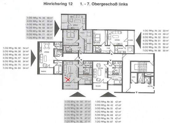 Übersicht Lage Wohnung