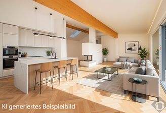 Wohnküche Einrichtungsbeispiel