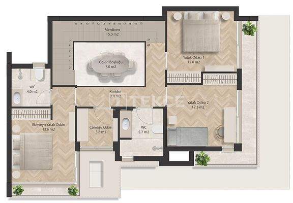 Duplex Villas with Private Pools in North Cyprus Girne