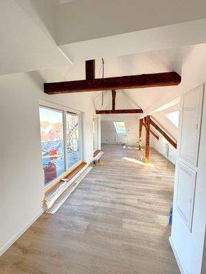 Wohnzimmer vom Flur aus