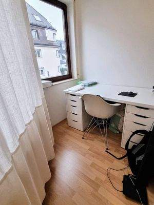 Arbeitsecke im Schlafzimmer