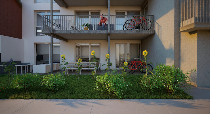 Erdgeschossterrassen