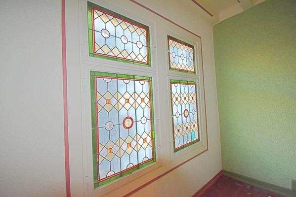 Buntglasfenster Treppenhaus