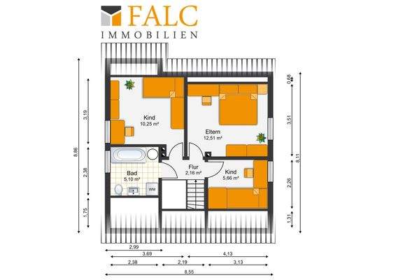 Grundriss Obergeschoss