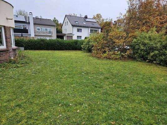 Blick auf Grundstück