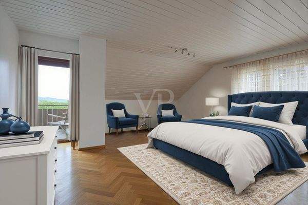 Schlafzimmer Dachgeschoss- mögliche Möblierung