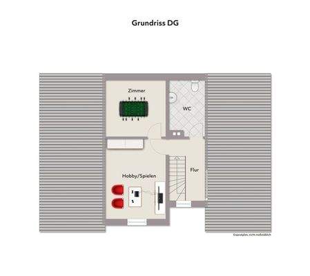 Grundriss DG - Wohnbeispiel - ohne Maßstab