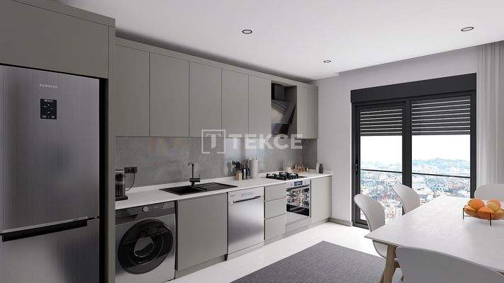 Flats 300 m From the Cliffs in Kaleiçi, Muratpaşa