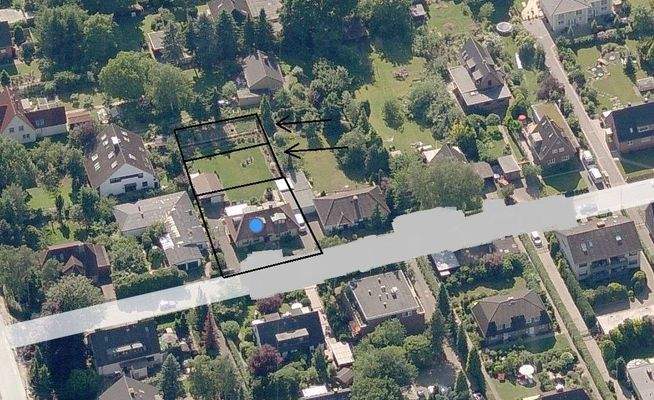 Grundstück in 2ter Reihe